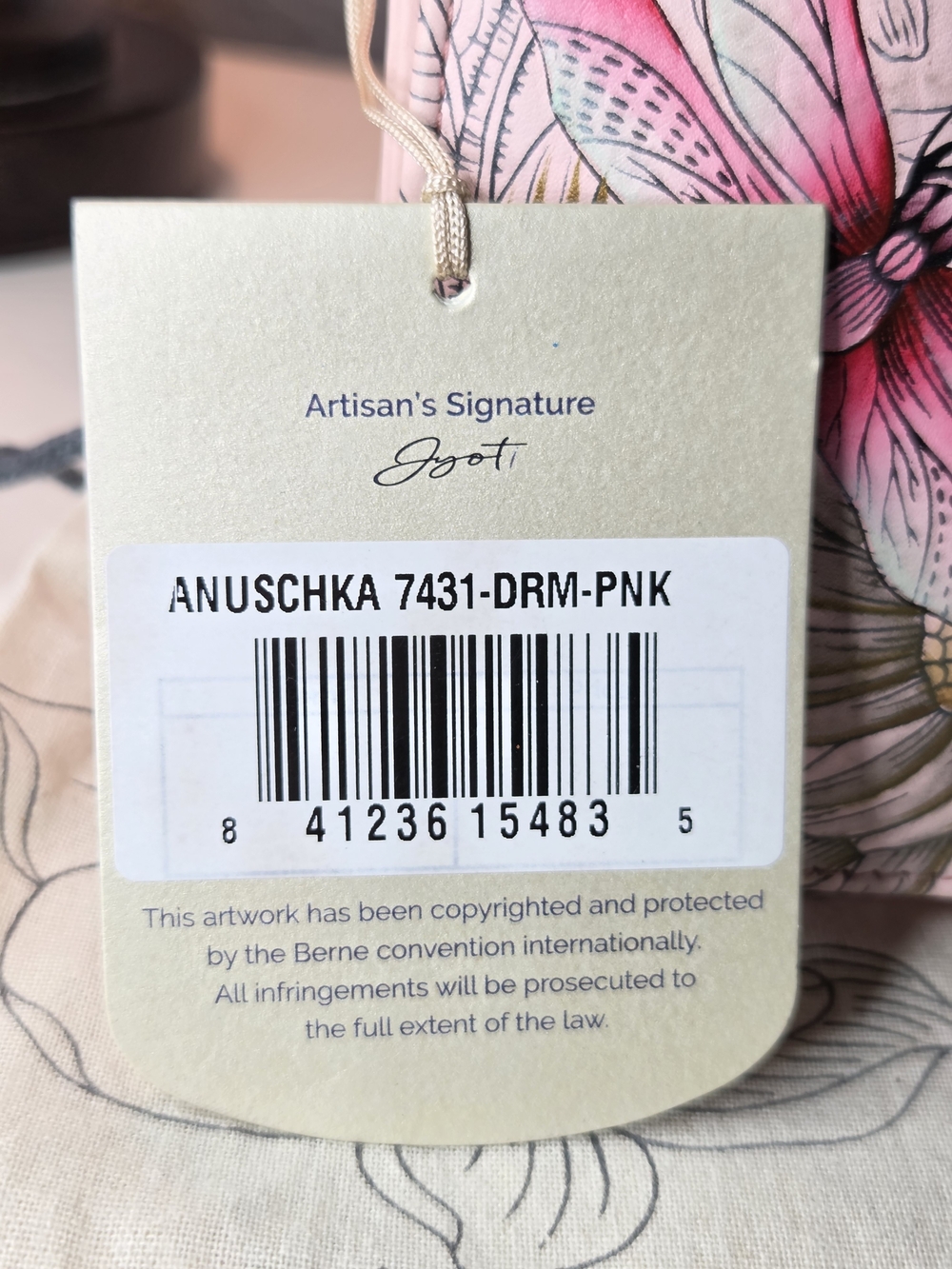 Anuschka Hand-Painted Genuine Leather Flap Front Crossbody Bag - Picture 14 of 14